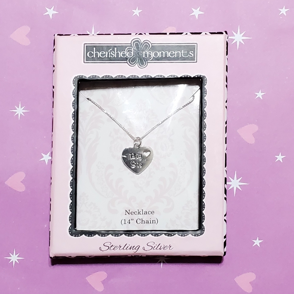 Cherished Moments Big Sis Necklace New in Box.